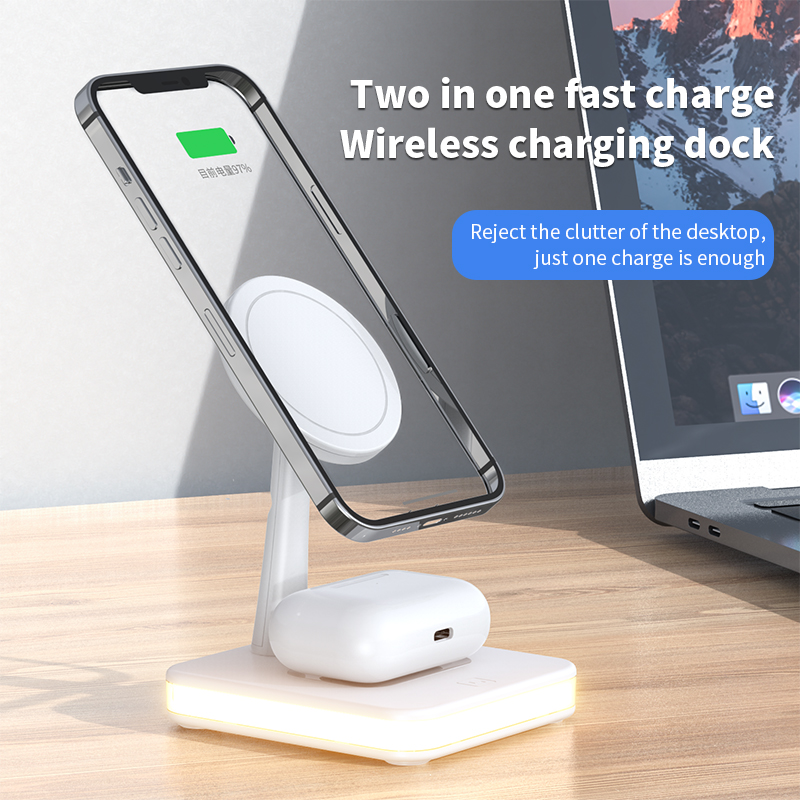 Two in One Fast Charge Wireless Chargng Dock
