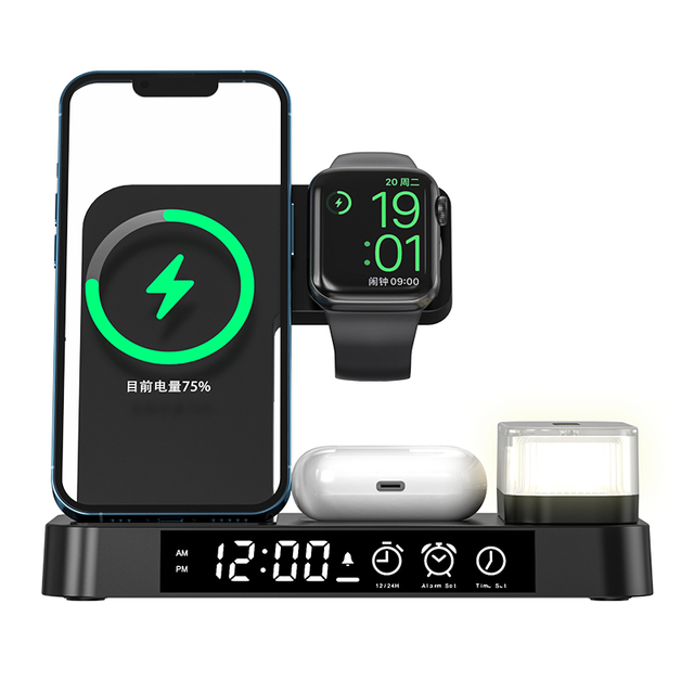 wireless charging 4 in 1,15W Multifunctional Wireless Chargers,wireless charging stand, wireless charging table,for Mobile Phone Bluetooth earphone watch