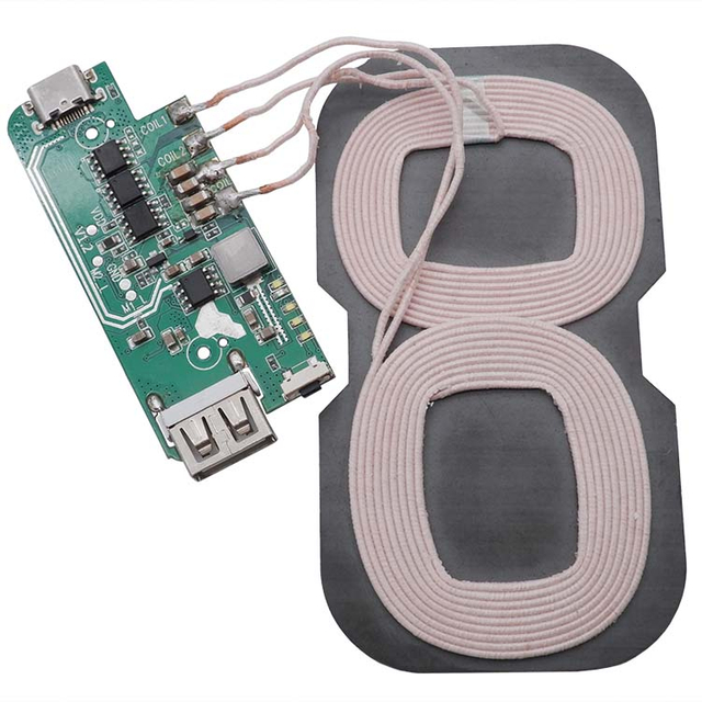10W Standard Double Coil Module for Vehicle-mounted,wireless charging coils,wireless charging module,Wireless charger motherboard,Wireless charger circuit board,Transmitting Coil Module