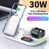 A06 3 in 1 wireless charger stand up wireless charger station wireless charger qi2 alarm clock wireless charger for smartphone portable wireless chargers